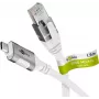 Tinklo kabelis Goobay 74166 USB C RJ-45 Cat6 1,5 m Baltas