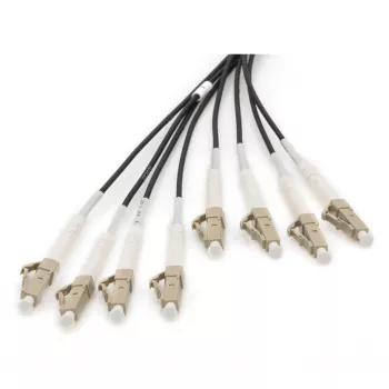 Išvadinis šviesolaidinis kabelis DIGITUS DK-24338U030BK-BBB, surinktas OM4 daugiamodis 8 gyslų, LC/UPC–LC/UPC, 30 m, U-DQ(ZN) BH