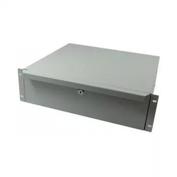 ALL-S0002060, Stalčiaus blokas, pilkas, metalinis, 3U, 19 colių, 440 mm