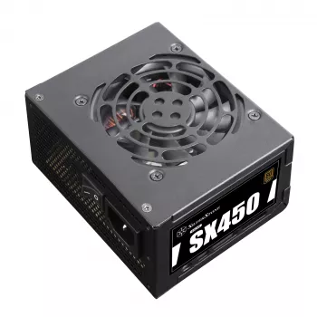 SilverStone SST-SX450-B maitinimo blokas (vidinis) – ATX12V 2.4 / SFX12V, 80 PLUS Bronze, 450 W, juodas