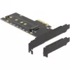 DeLOCK 89013 vidinė M.2 PCIe kortelė su aušintuvu ir LED apšvietimu