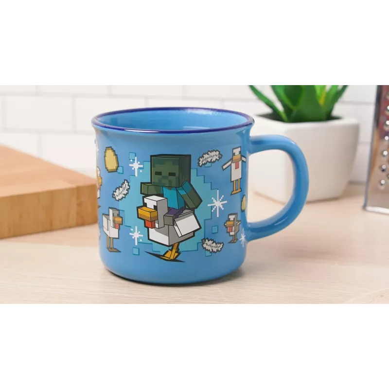 Paladone Minecraft Chicken Jockey puodelis su šilumos keitimo efektu