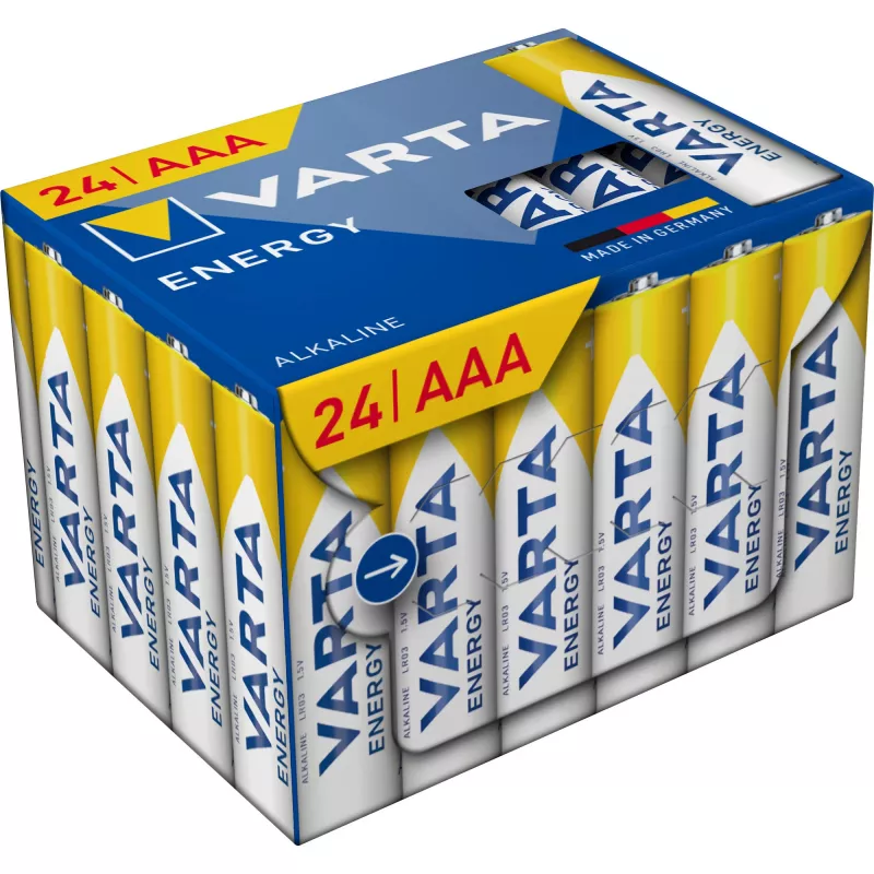 Šarminės AAA baterijos Varta ENERGY Cube 24 vnt. (4103229234)
