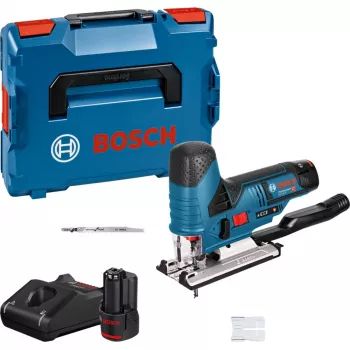 Belaidis dėlionis Bosch GST 12V-70 Professional, 12 V (mėlyna/juoda, 2x ličio jonų akumuliatorius 3,0 Ah, L-BOXX dėkle)