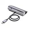 USB šakotuvas Unitek H1337AGY01 – 4 prievadai (2×USB-C, 2×USB-A), iki 5 Gbps, aliuminis, sidabrinis