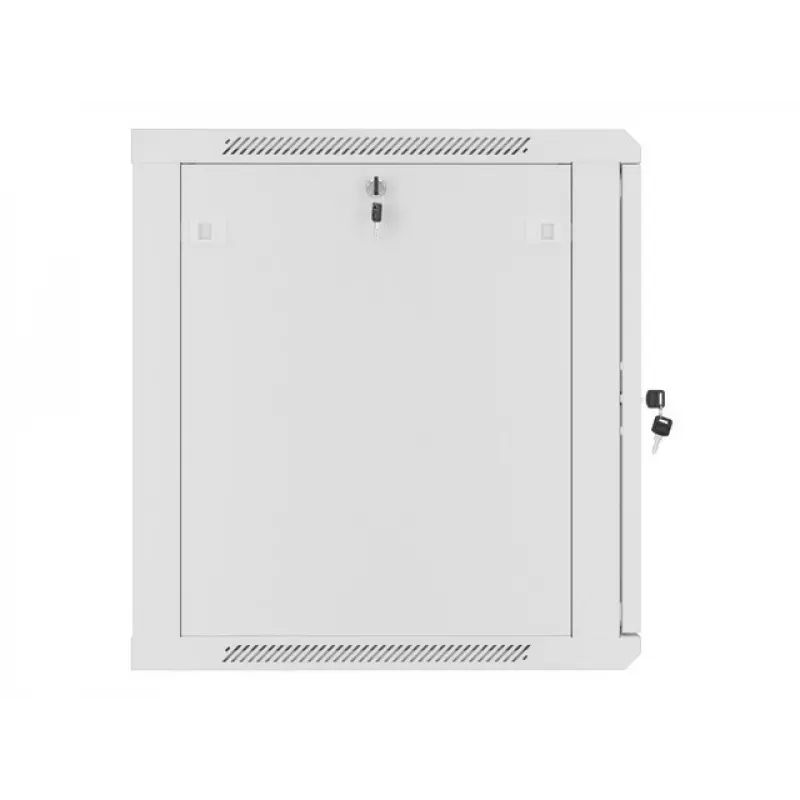 Lanberg sieninis montažinis stovo spintos korpusas 19'' 12U 600x600mm pilkas (stiklinės durys)