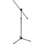 Mikrofono stovas Omnitronic MS-4 Pro su strėle, juodas