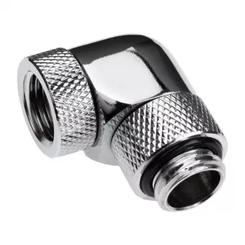 Alphacool Eiszapfen Connector Series - Kampinis adapteris vandens aušinimo sistemai - Sidabrinis-Nikelis