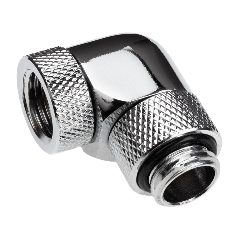 Alphacool Eiszapfen Connector Series - Kampinis adapteris vandens aušinimo sistemai - Sidabrinis-Nikelis