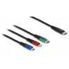 DeLOCK USB įkrovimo laidas 3 viename USB Type-C į Lightning / Micro USB 1 m