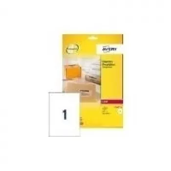 Avery skaidrūs adresų etikečių lapai L7565, permatomi, 99,1x67,7 mm, 25 lapų