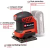 Einhell TE-OS 18/113 Li-Solo akumuliatorinis orbitinis šlifuoklis, 18V