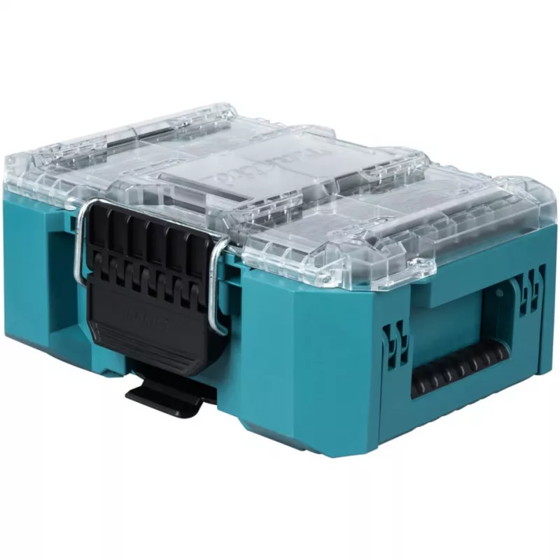 MAKTRAK Organizer compact įrankių dėžė Mėlyna/permatoma, permatomas dangtelis