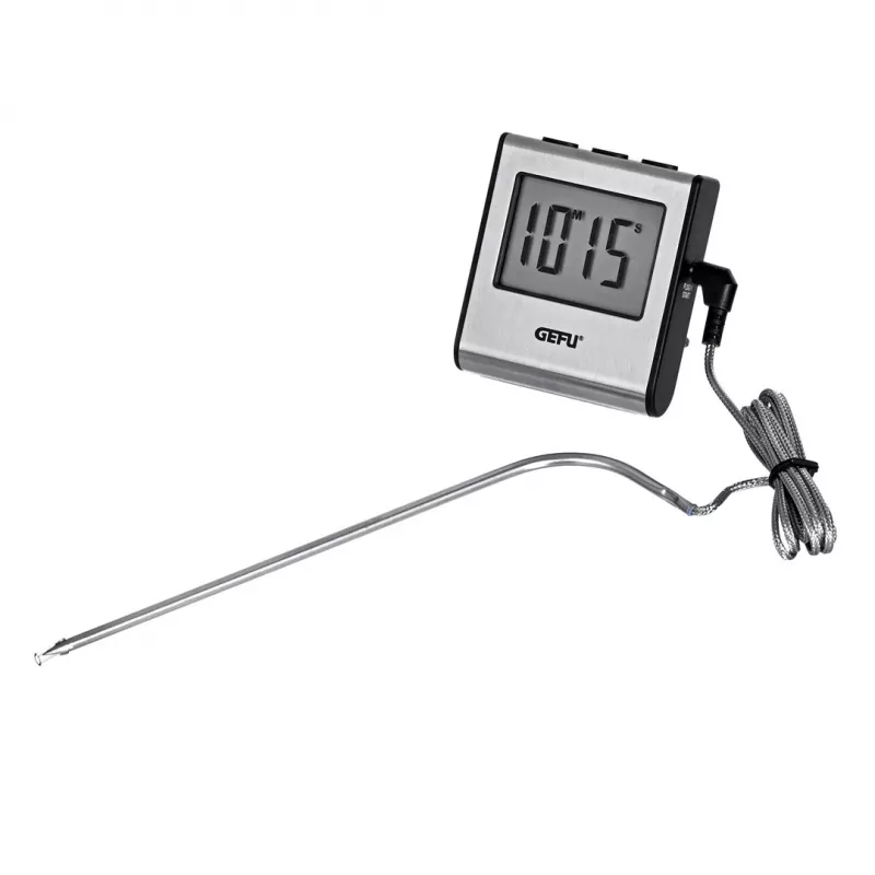 Maisto termometras GEFU GF21840 skaitmeninis zondas 0–250 °C, nerūdijantis plienas, 16 cm jutiklis