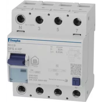 Doepke DFS4 063-4/0.03-HPFI grandiklis 4p 63 A 0,03 A (09144805)