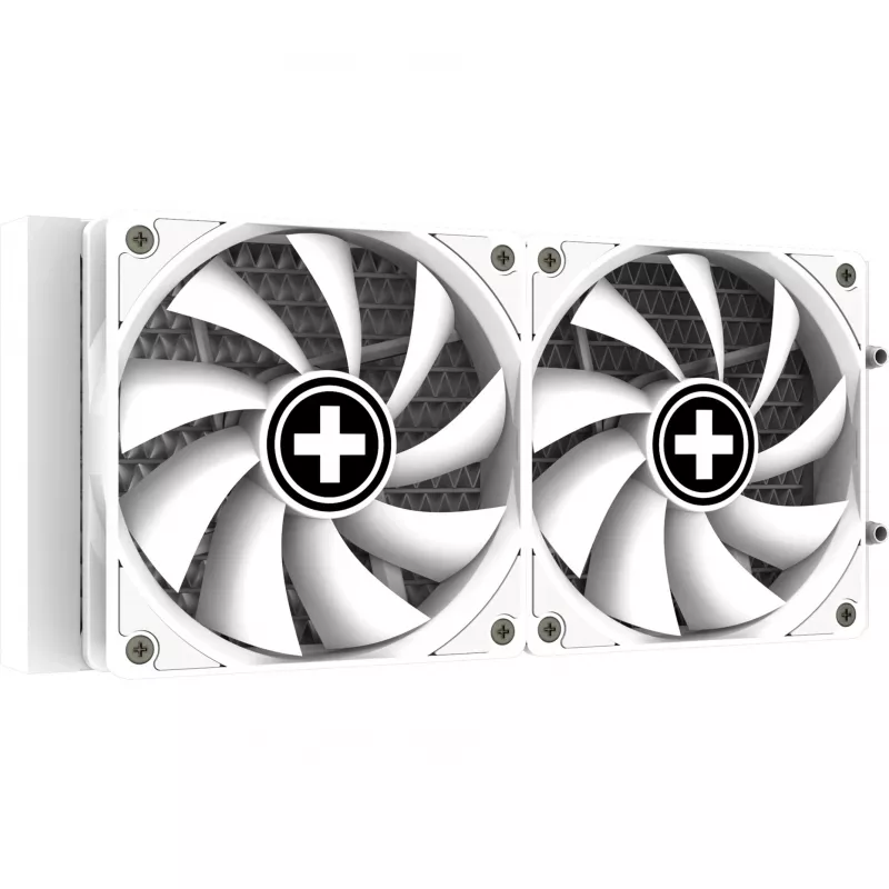 Skysčio aušintuvas XILENCE Performance A+ XC974 — 240 mm radiatorius, 300 W TDP, baltas, ARGB
