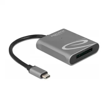 Card Reader DeLOCK 91741 USB 3.2 Gen 1 Type-C juodai pilkas
