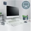 Monitorio stovas LEITZ Freestanding 64340001 – stalvynas 61 cm (24 colių) ekranams, 20 kg talpa, aukštis reguliuojamas, baltas