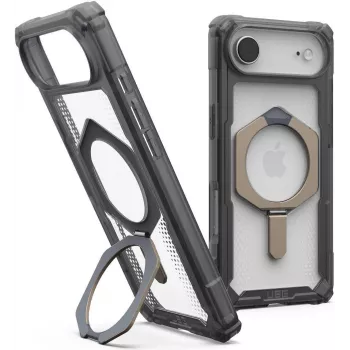 UAG Urban Armor Gear Plasma XTE MagSafe Kickstand Dėklas | Apple iPhone Air | pelenų (permatomas)/titanas | 114525113136