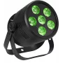 EUROLITE Silent Par 6 QCL Floor LED prožektorius RGBW 6x4W, kompaktiškas grindinis par
