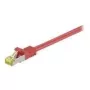Wentronic GoobayCat.7 Raw kabelis su jungtimis, S/FTP (PiMF), raudonas, 30 m - LSZH be halogenų, varis, RJ45 kištukas (91679)
