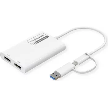 ROLINE USB Type C į Dual DP 4K60 adapteris (12.03.3207)