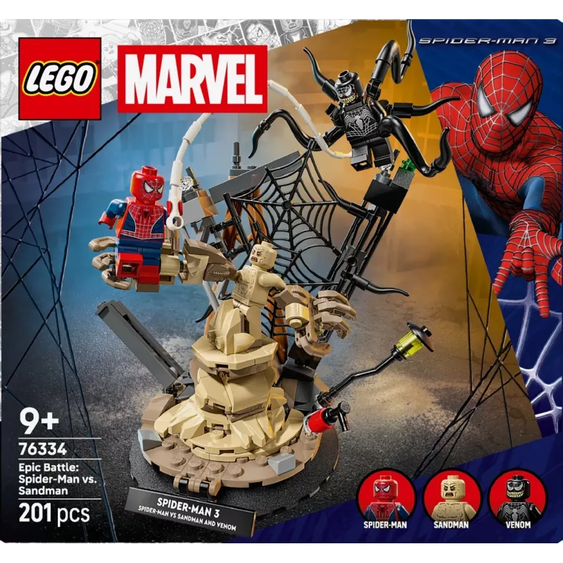 LEGO MARVEL 76334 Epinė kova: Žmogus-voras prieš Smėlio žmogų