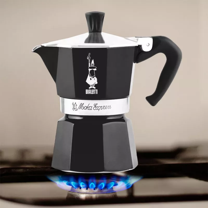 Bialetti Moka Express kavinukas juodas