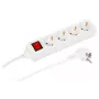 MicroConnect MC-GRU0043WS ilgintuvas 3 m 4 kištukiniai lizdai Baltas