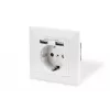 Apsauginis lizdas įmontuojamas Digitus DA-70613 su 2 USB prievadais