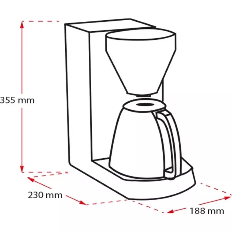 MELITTA Enjoy Therm – Kavos aparatas – 12 puodelių