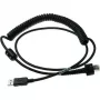 Datalogic USB laidas – 2,4 m, IP67, suvyniotas, skirtas PowerScan PD9630-DC, PD9630-HP, PD9630-SR, PM9600