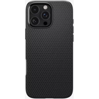 Spigen Liquid Air matinis dėklas, skirtas iPhone 16 Pro, juodas (ACS08117)
