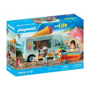 PLAYMOBIL Ledų furgonėlis ir banglenčių parduotuvėlė 71904 su figūrėlėmis