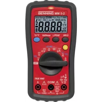 BENNING Multimetras MM 5-2 (044071) 0,0001–600 V AC/DC, 0,001–10 A AC