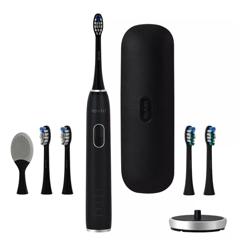 Lovio LVTB124BK SonicProtect PRO Black – elektrinis dantų šepetėlis