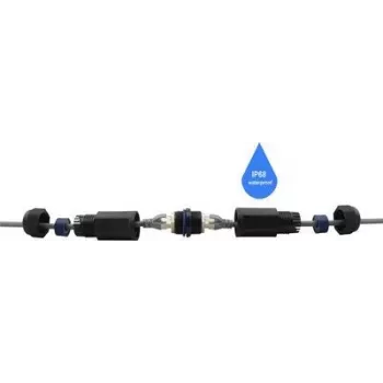 Renkforce RJ7 tinklo adapteris CAT 6 [1x RJ45 lizdas - 1x RJ45 lizdas] Juodas (RF-4533938)