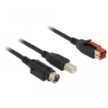 USB kabelis DeLOCK 85489 USB 2.0 3m USB B juodas