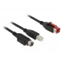 USB kabelis DeLOCK 85489 USB 2.0 3m USB B juodas