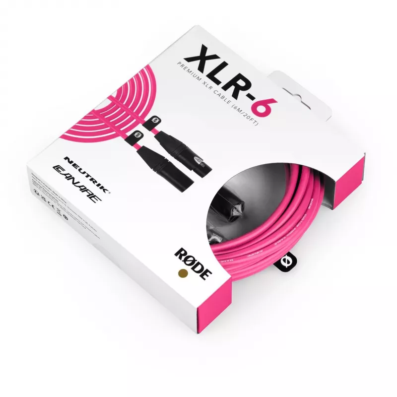RØDE XLR-6 garso kabelis 6 m Rožinis