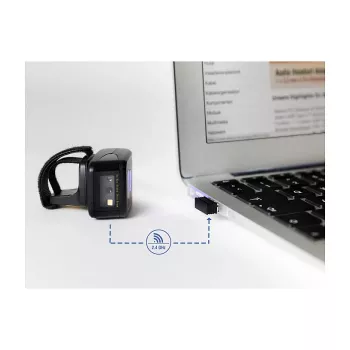 DeLOCK USB belaidžio brūkšninių kodų skaitytuvo adapteris 2,4 GHz juodas USB A
