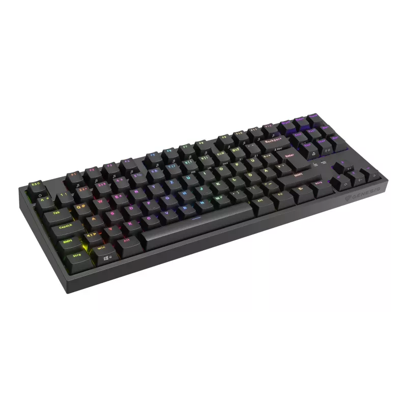 GENESIS Thor 404 TKL klaviatūra žaidimams USB QWERTZ vokiška juoda