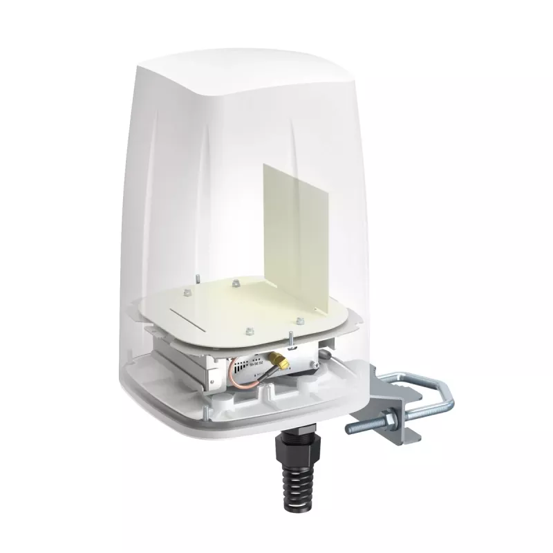 Kryptinė tinklo antena QuWireless QuSpot A140S-A, PoE/LAN, 0.694–2.7 GHz, iki 4 dBi, balta