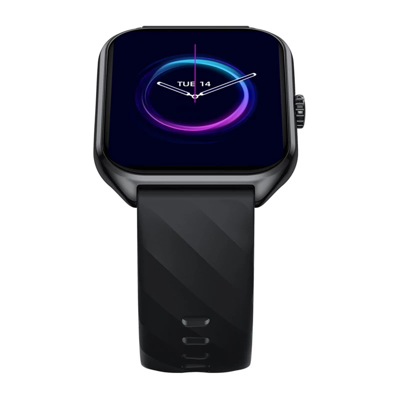 Išmanusis laikrodis Zeblaze GTS 4 — 1,94 colio (4,93 cm) AMOLED, 466×466 px, liečiamas ekranas, Wi‑Fi, silikoninis dirželis, juodas