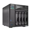 Asustor LOCKERSTOR 4 Gen2 (AS6704T) NAS darbalaukio Intel® Celeron® N N5105 4 GB DDR4 0 TB ADM juodas