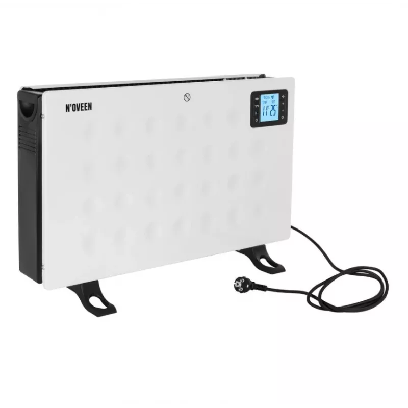 Konvekcinis elektrinis šildytuvas NOVEEN CH8000 — 2000 W, 3 galios lygiai, laikmatis, nuotolinio valdymo pultas, baltas