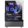 PC korpusas TACENS Mars Gaming MC-XO Midi Tower juodas — ATX/Micro-ATX/Mini-ITX, maitinimo blokas apačioje, 1×120 mm galinis ventiliatorius, palaiko iki 328 mm vaizdo plokštę