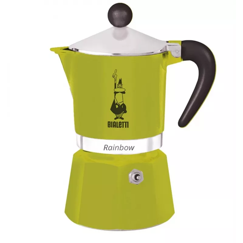 Bialetti Rainbow moka kavos virimo puodas 0,27 L žalias