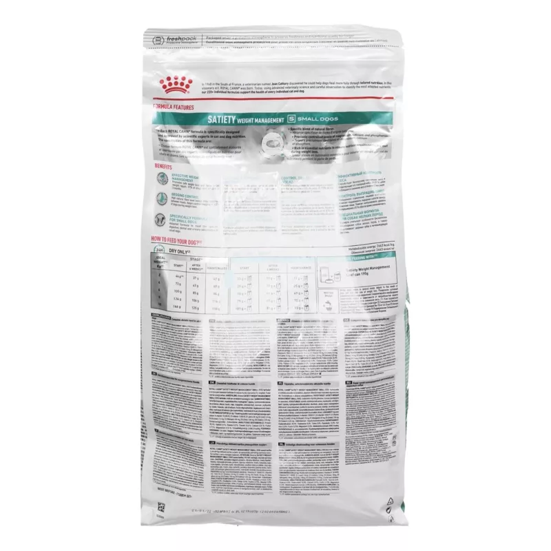 ROYAL CANIN Satiety Weight Management Small sausas šunų maistas - 3 kg