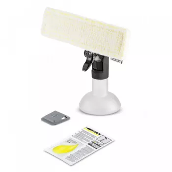 Langų valymo priedas Karcher 2.633-129.0 – 250 ml purškimo butelis, tinka WV 2 Plus, WV 2 Premium, WV 5 Premium